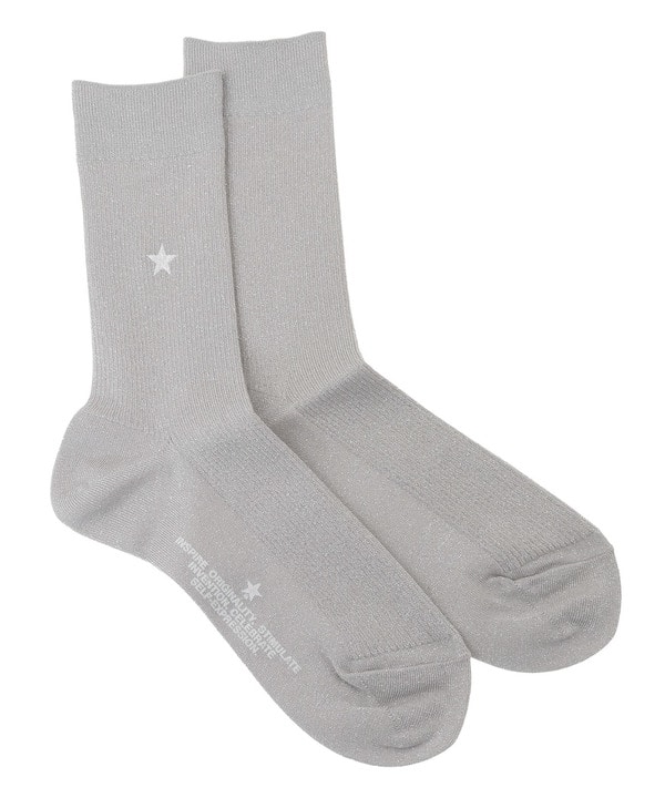 STAR★ GLITTER RIB SOX 詳細画像 ライトグレー 1