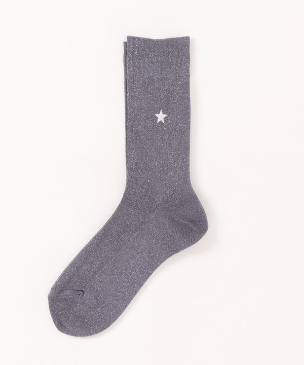 STAR★ GLITTER RIB SOX 詳細画像 パープル 1