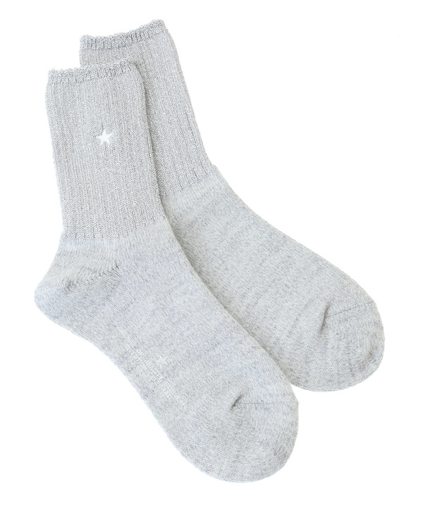 STAR★ GLITTER BI-COLOR RIB SOX 詳細画像 1
