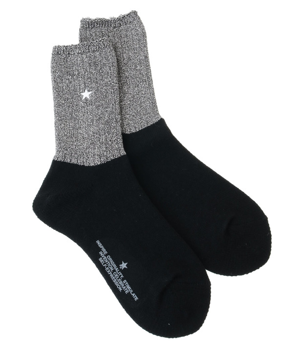 STAR★ GLITTER BI-COLOR RIB SOX 詳細画像 3