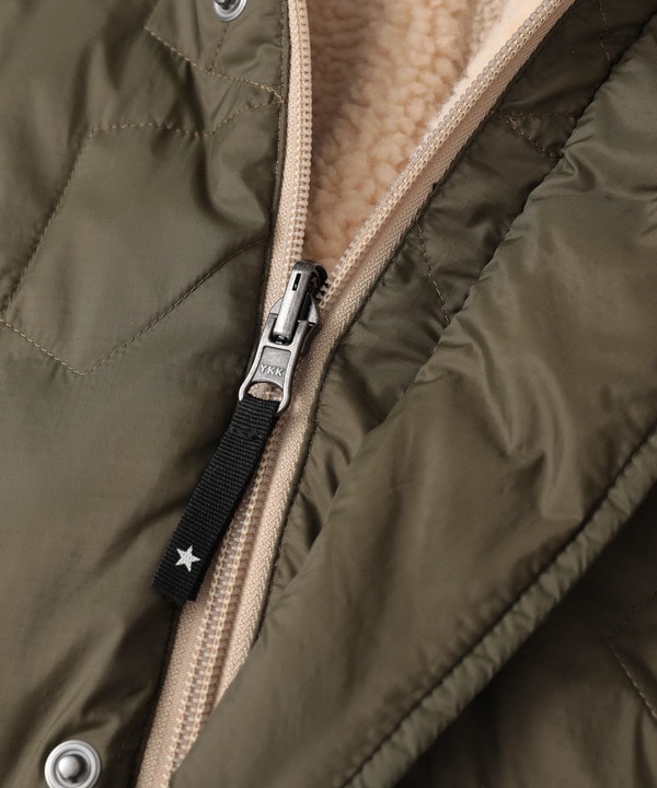 【TAION】MILITARY STAR★ REVERSIBLE BOA DOWN COAT 詳細画像 15