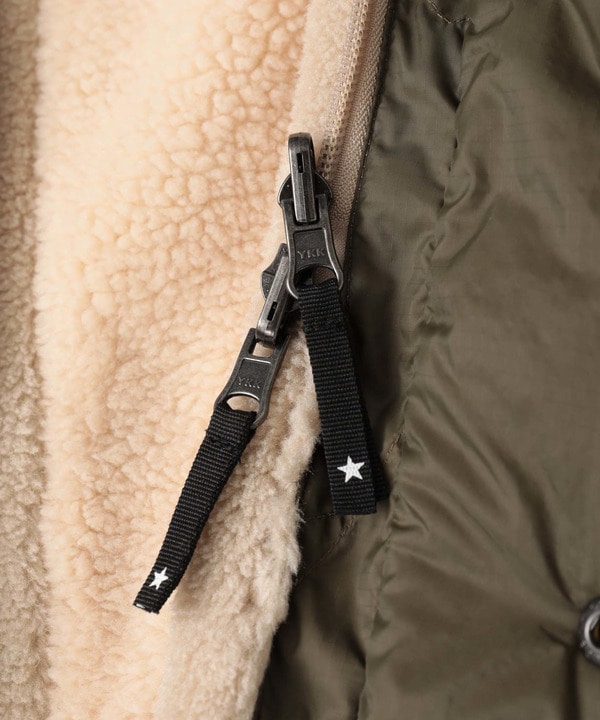 【TAION】MILITARY STAR★ REVERSIBLE BOA DOWN COAT 詳細画像 18