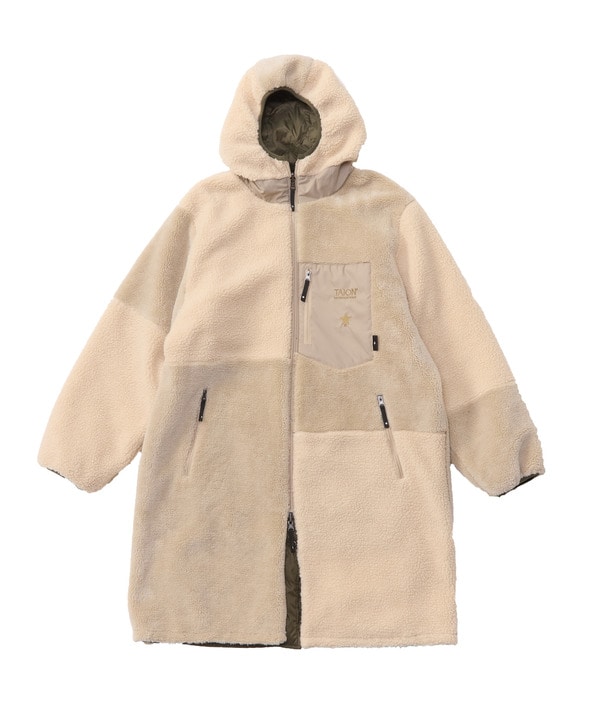 【TAION】MILITARY STAR★ REVERSIBLE BOA DOWN COAT 詳細画像 21