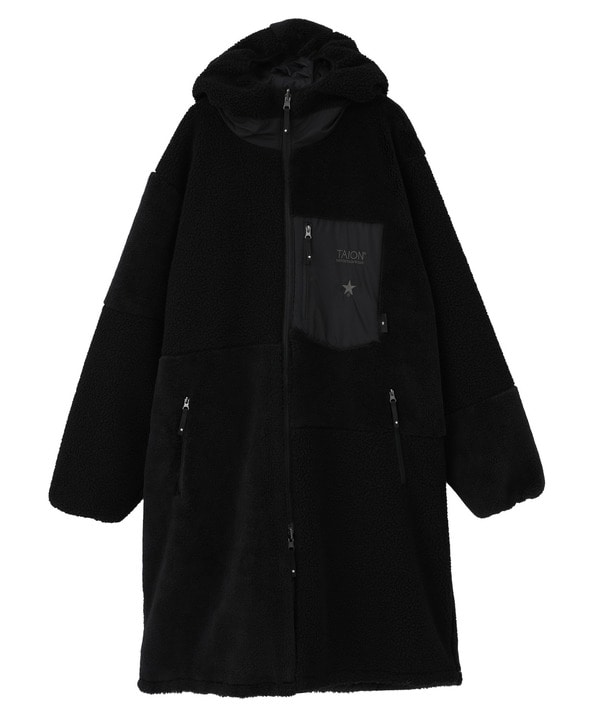 【TAION】MILITARY STAR★ REVERSIBLE BOA DOWN COAT 詳細画像 23