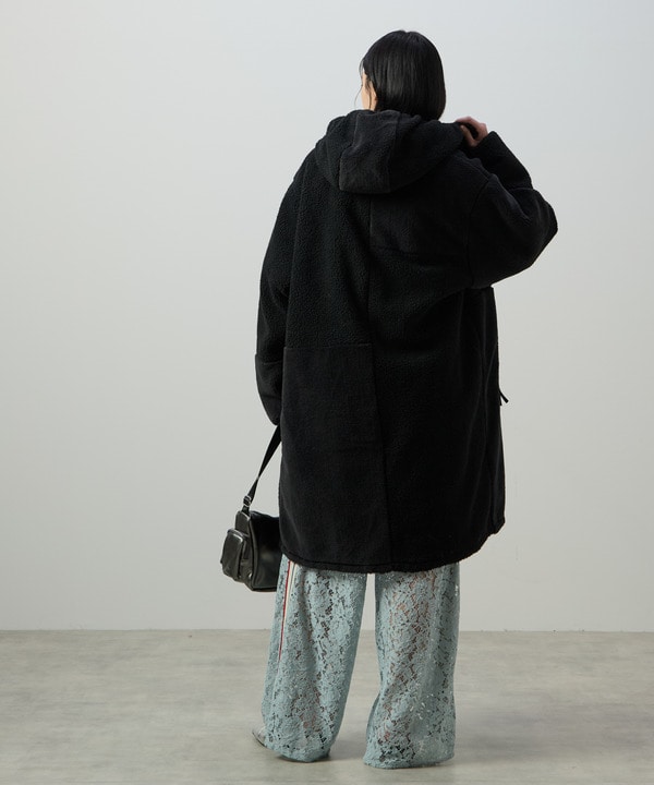 【TAION】MILITARY STAR★ REVERSIBLE BOA DOWN COAT 詳細画像 7