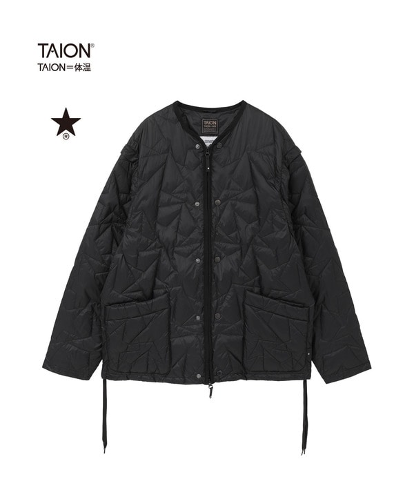 【TAION】MILITARY STAR★ DETACHABLE INNERDOWN 詳細画像 ブラック 1