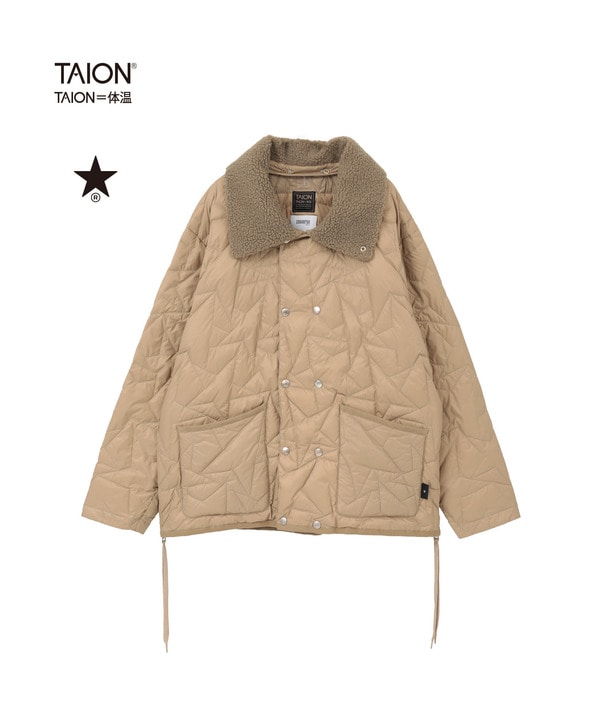【TAION】MILITARY STAR★ BOA COLLAR DOWN BOULSON 詳細画像 カーキ 1