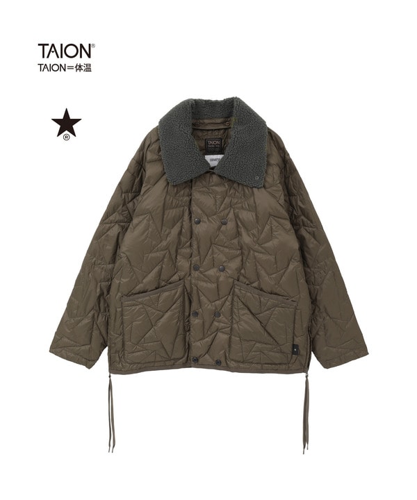 【TAION】MILITARY STAR★ BOA COLLAR DOWN BOULSON 詳細画像 オリーブ 1
