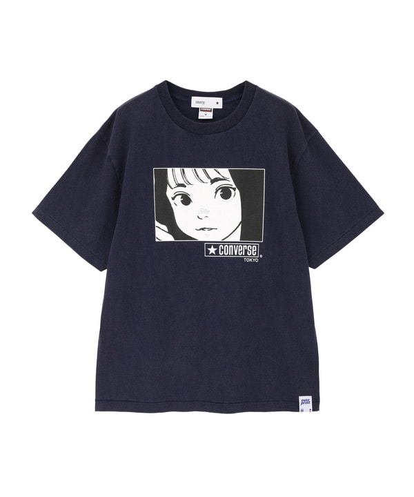 【over print】OVER PRINT EYES TEE 詳細画像 チャコールグレー 1