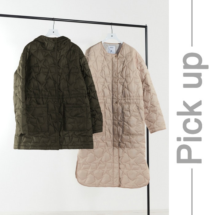 【Pick up】 Quilted Coat & Quilted Blouson