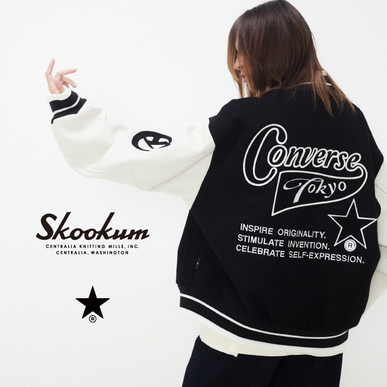 【CONVERSE TOKYO × SKOOKUM】別注 STADIUM JUMPER