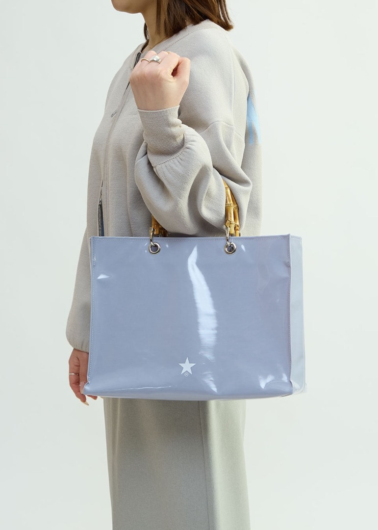 観劇用バンブーハンドルトートバッグ